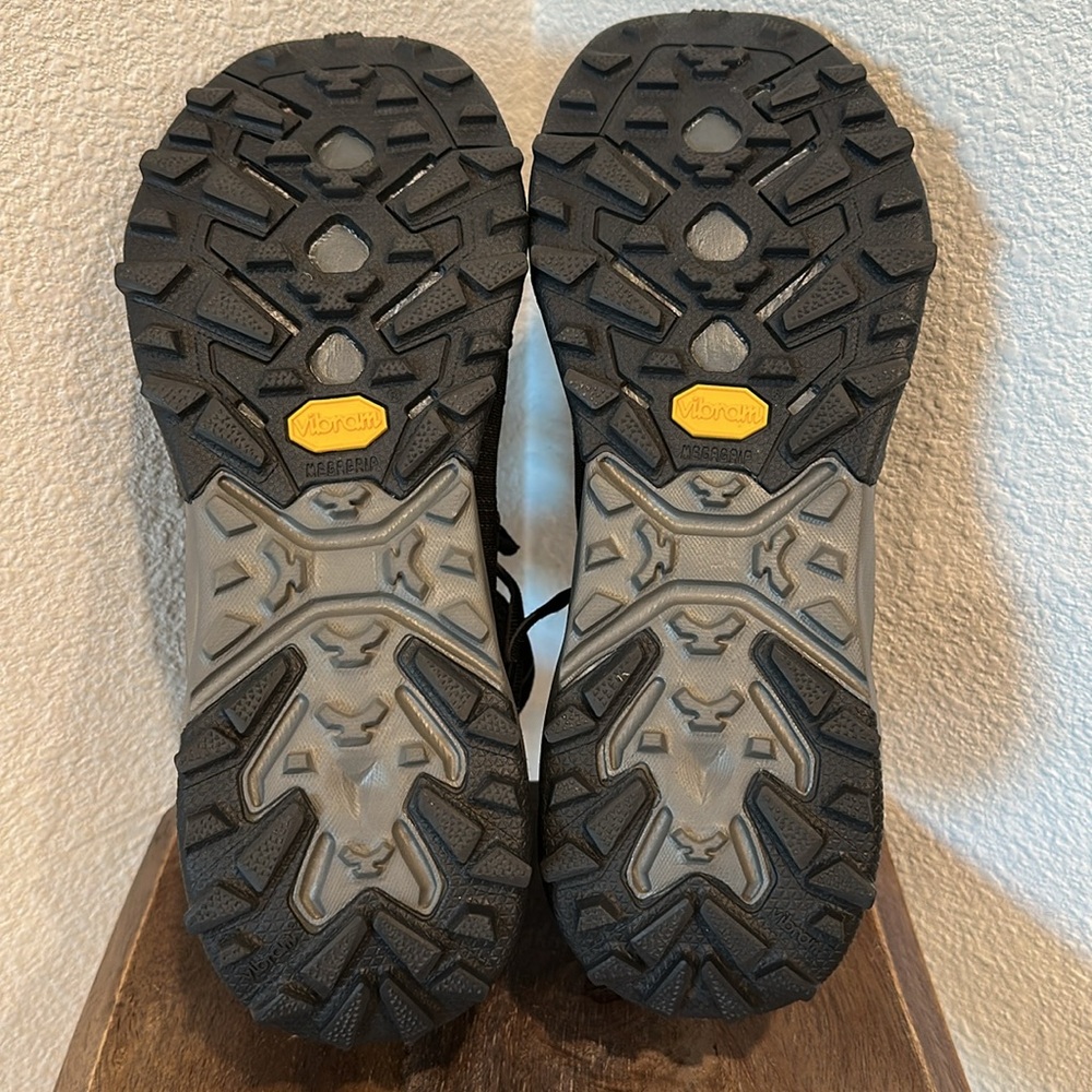 Hoka Women's Black Athletic Trail Shoes with Vibram Outsole - Picture 8 of 13